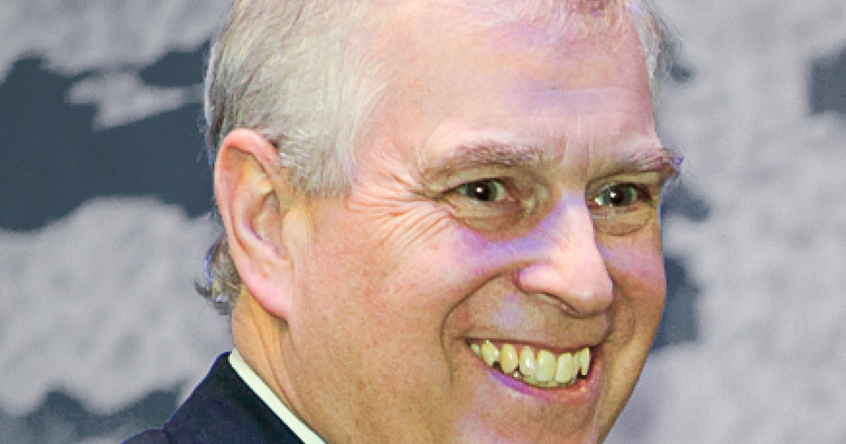 Headshot of royal family member Prince Andrew